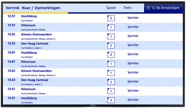 OV Vertrektijden