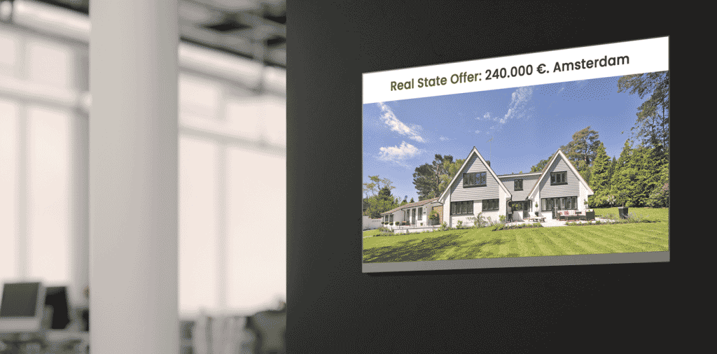 Real estate digital signage