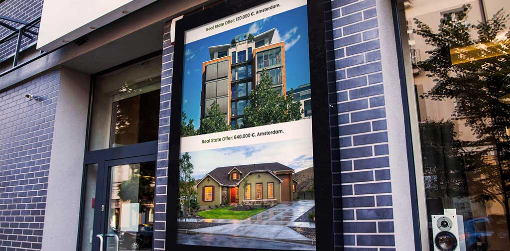 estate agent digital signage