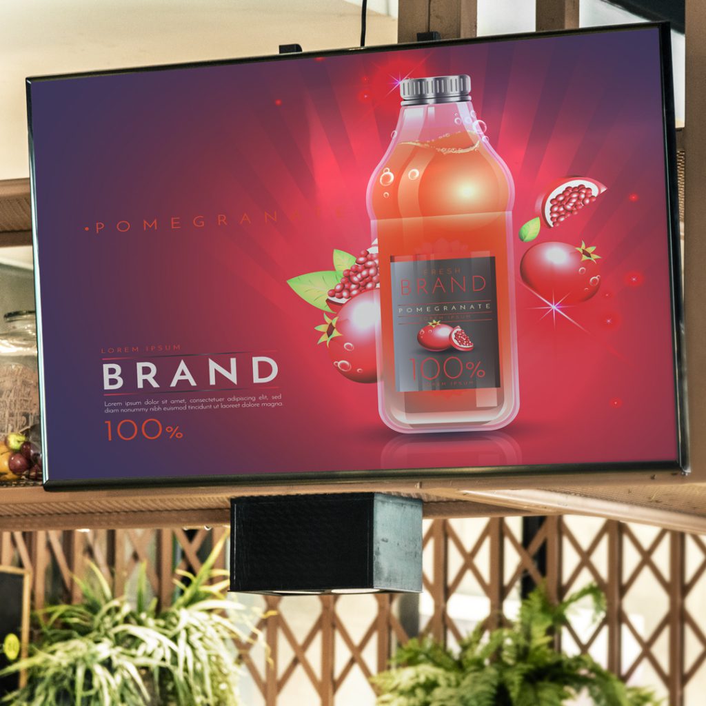 digital signage branding and engagement - create an in-store customer experience