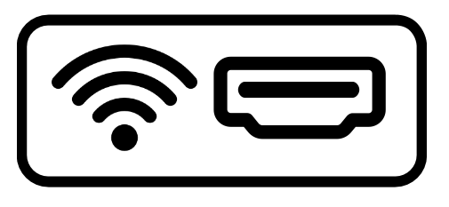 media player with wired or wireless connection
