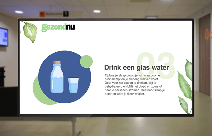 Wachtkamer scherm content