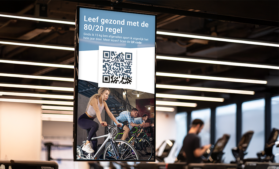 QR code in Sportscholen