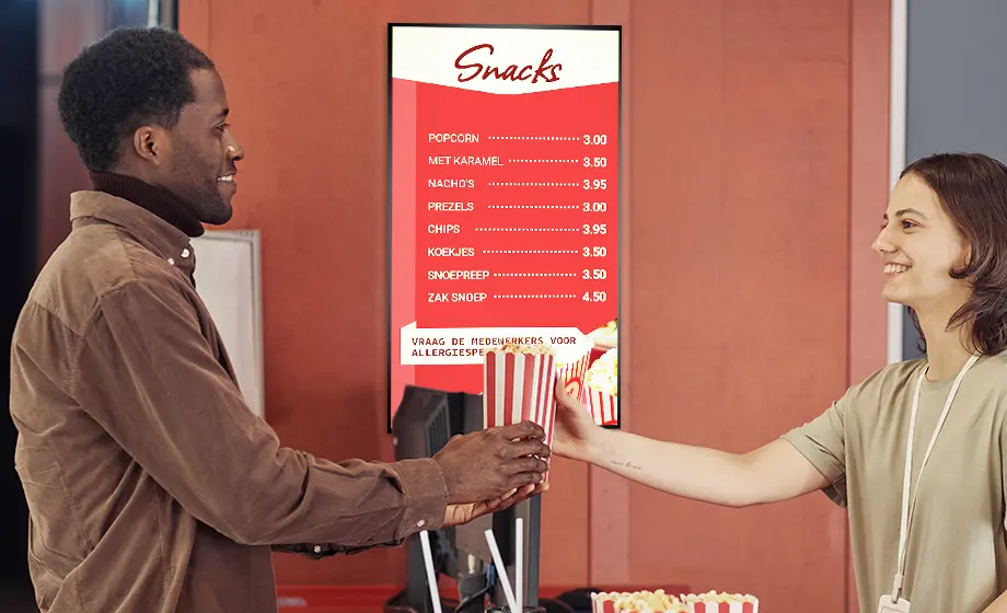 Digitale menu borden