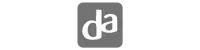 DA Drogist logo in grijs