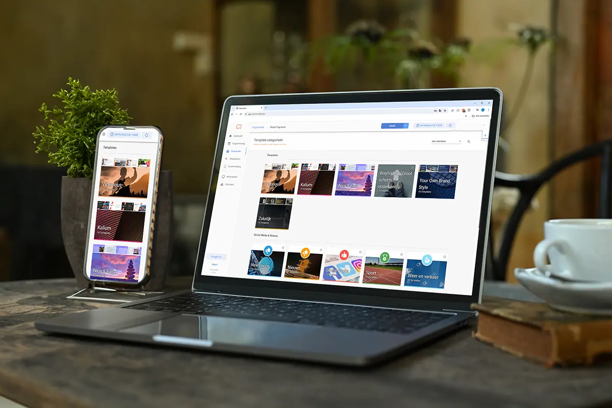 Easyscreen narrowcasting cloud based