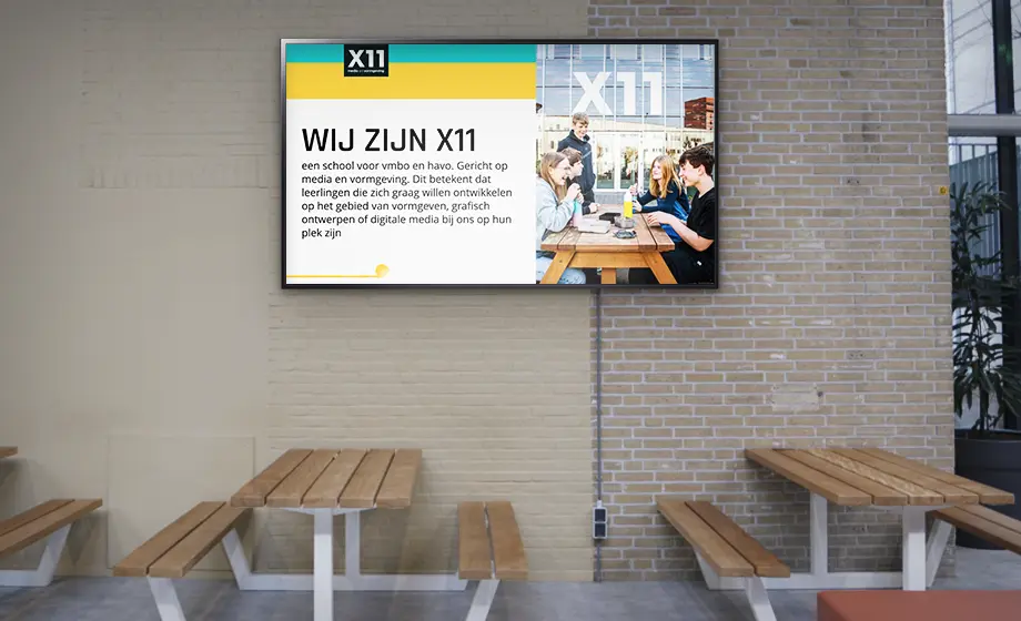 Narrowcasting op school | MBO Utrecht