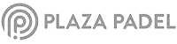 Plaza Padel logo in grijs