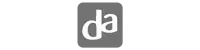 DA Drogist logo in grijs
