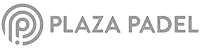 Plaza Padel logo in grijs